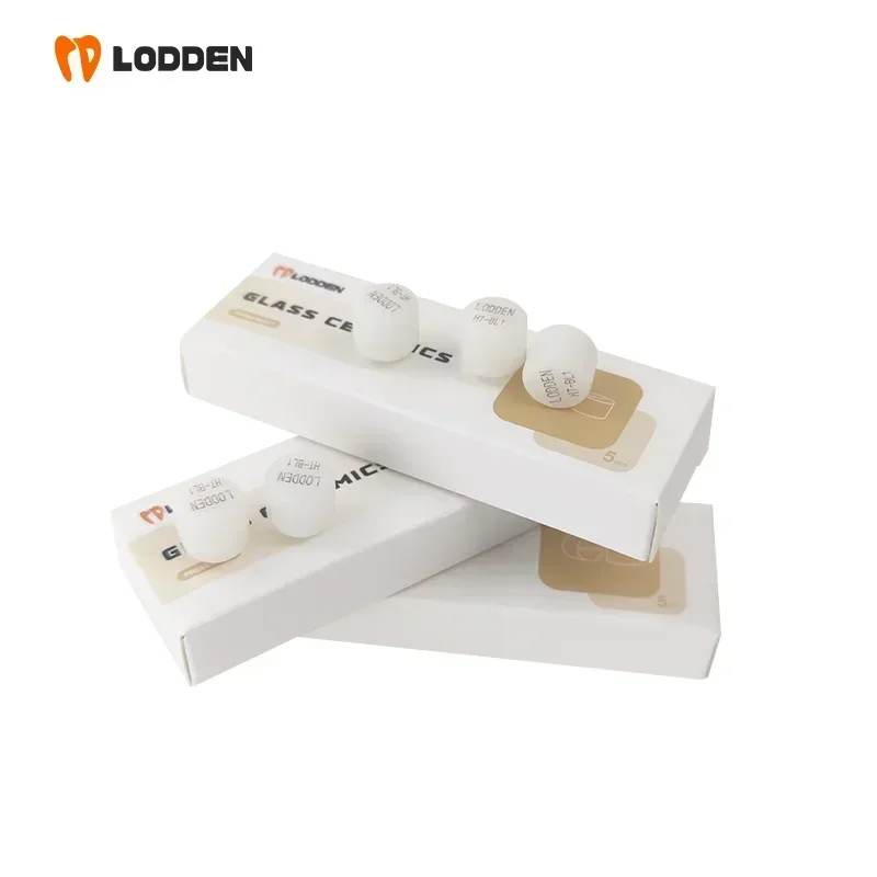 Lodden-Cube dentaire en disilicate de lithium, 5 pièces, en forme de lingots de presse, pour laboratoire dentaire, CAD/Capture d\'écran, matériaux