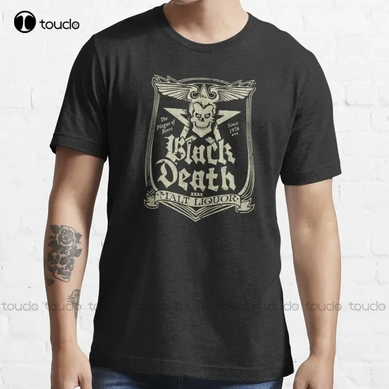 New Black Death Malt Liquor Vintage T-Shirt Shirts For Women men s-5xl cat shirts Unisex