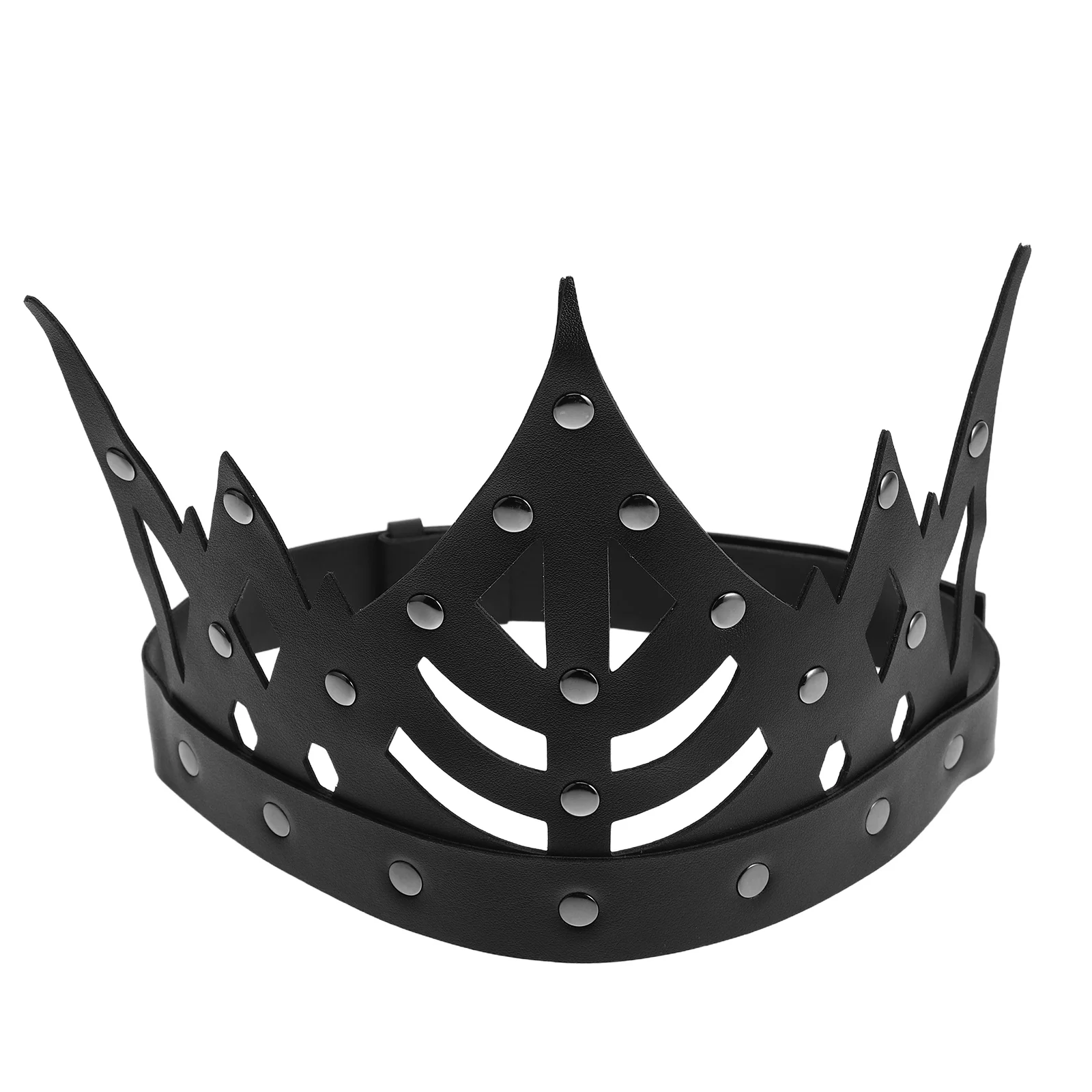 

Gothic Crown Unisex Punk Crown Costume Accessory for Street Dance Party Festival Comfortable Fit Headdress for Cosplay Halloween