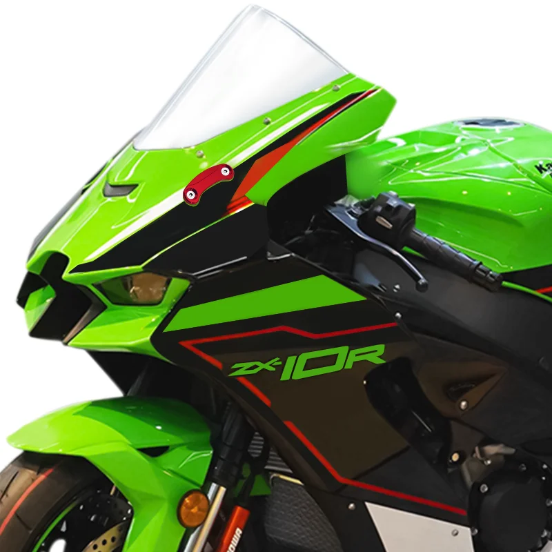 NEW Mirror Hole Cover For ZX-6R ZX-10R Ninja400 ZX4R ZX4RR 2016-2024 Motorcycle Windscreen Driven Mirror Eliminators Cap