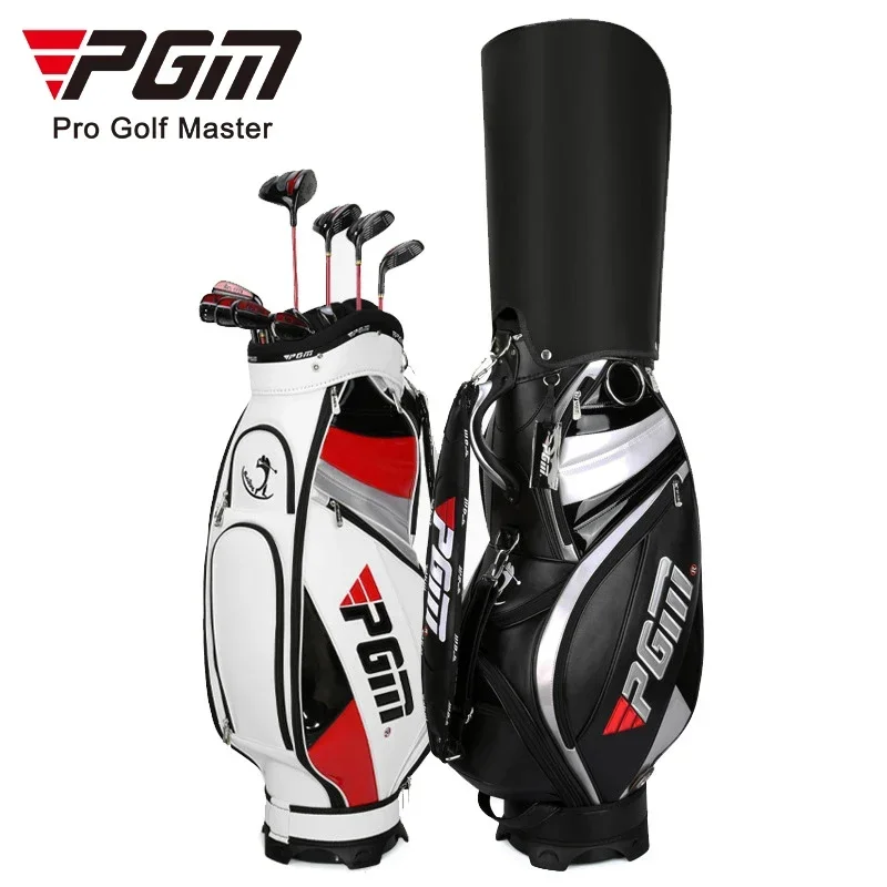 

PGM New design black and white OEM custom LOGO design your own PU waterproof man standard golf bag