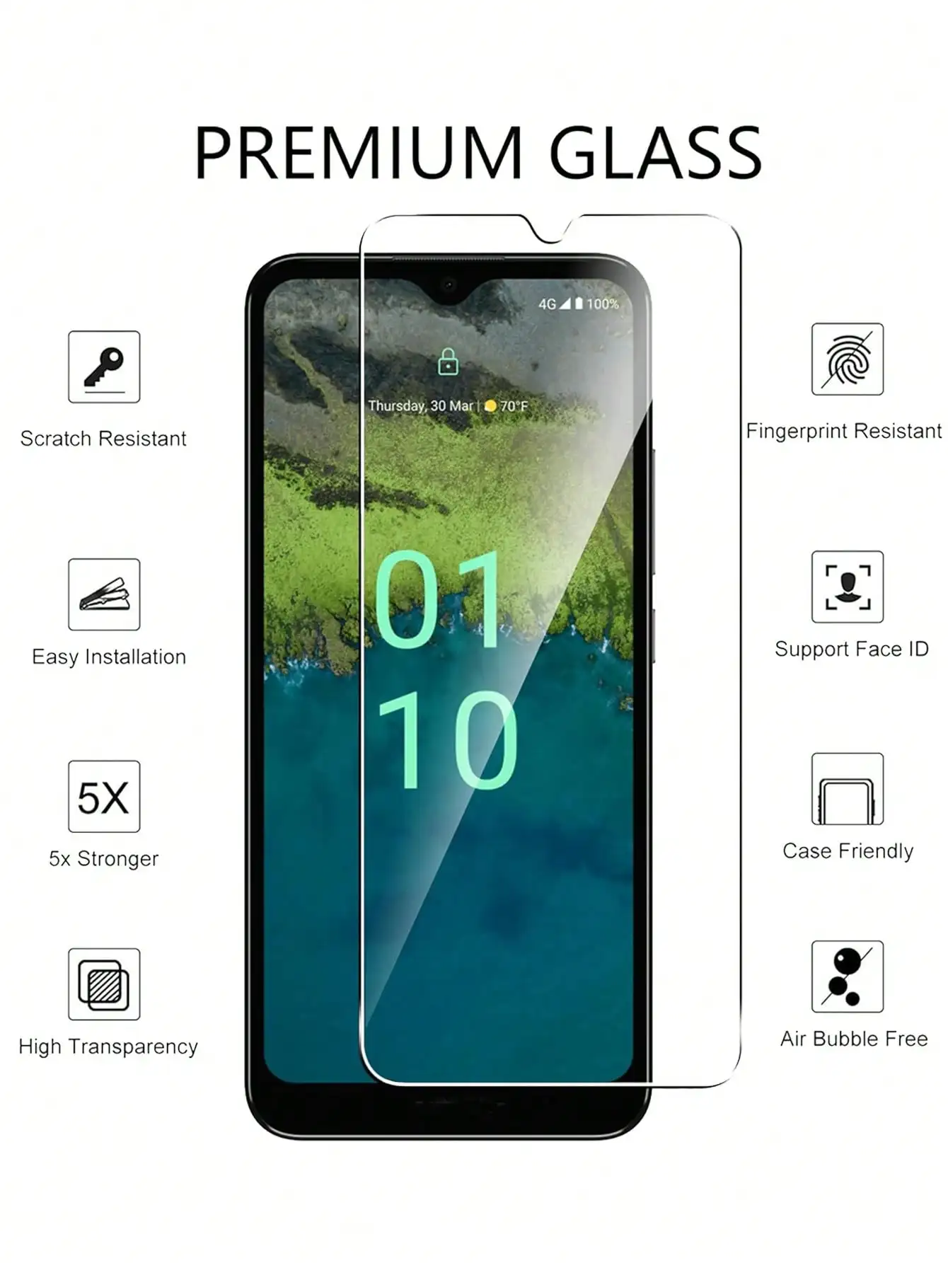 3Pcs Tempered Glass Screen Protector for LG Q60 K50 V30 K42 K52 K41s K92 K40 K61 K51 G6 V40 K40s V50 K11 G7 V60 Protective Glass