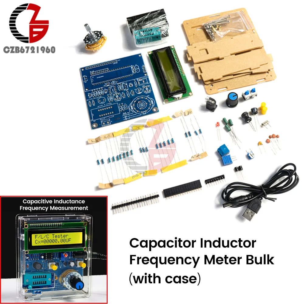 DC 5V Transistor Tester LCD Frequency Meter High Precision Digital Inductance and Capacitance Measurement Electronic DIY Kits