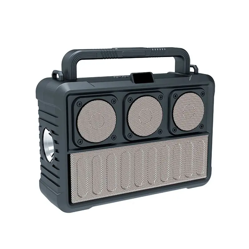 

BTLIFE-Solar Wireless Bluetooth Speaker Protable FM Radio Speakers Outdoor Bluetooth Speaker With Flashlight