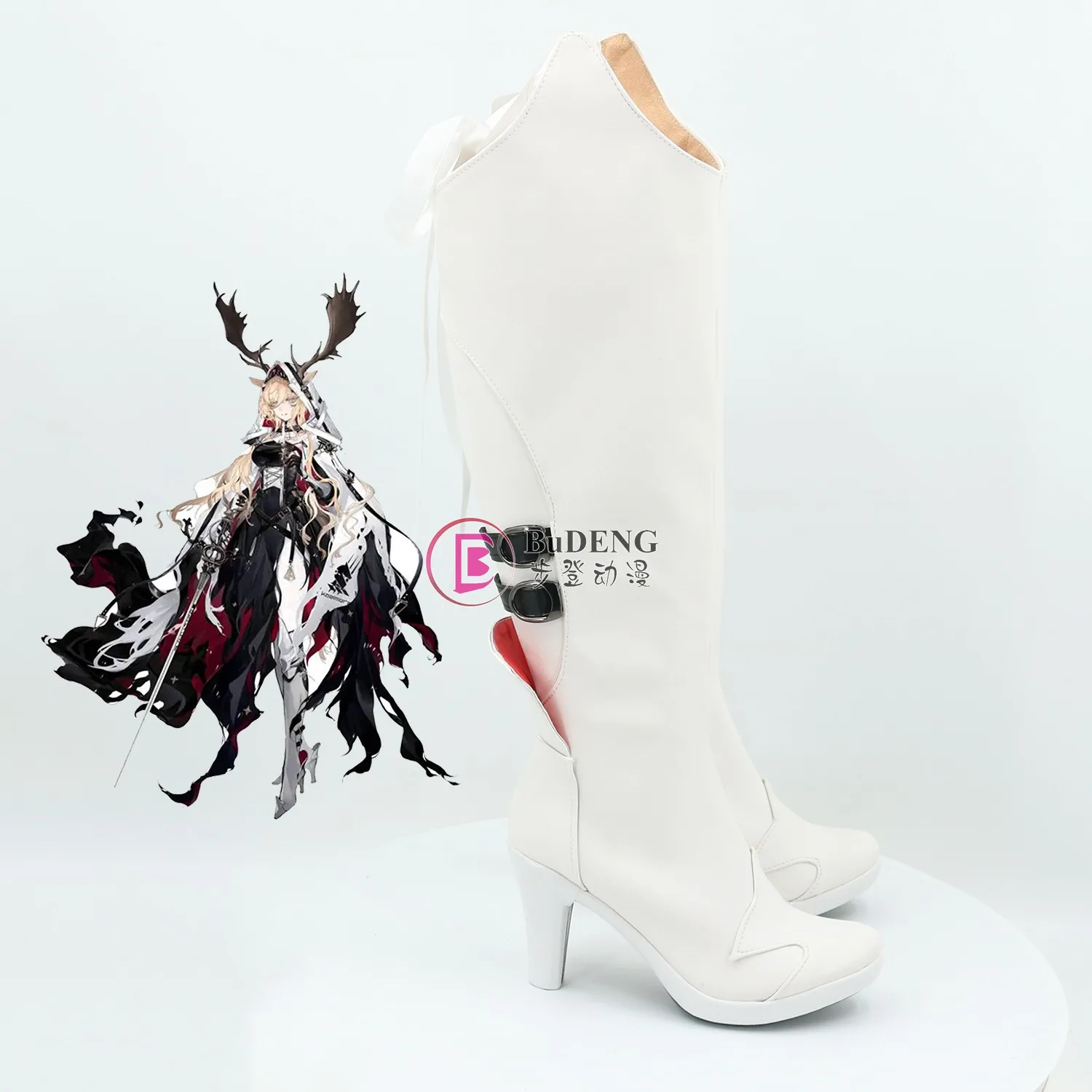 Arknights 비비아나 코스프레 신발 부츠, 할로윈 애니메이션 코스프레 신발