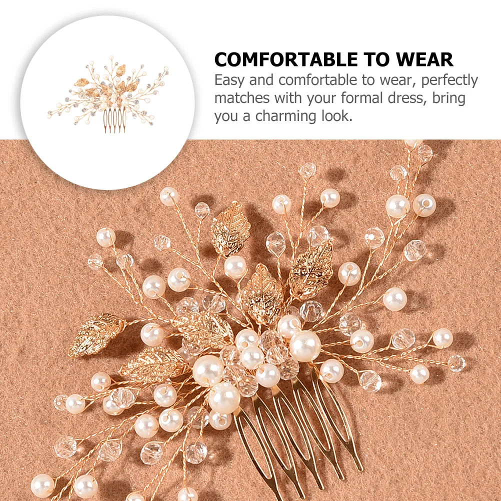 Acessórios de cabelo pentes jóias noiva casamento headpiece para headwear decorações feminino liga de zinco acessório de noiva feminino