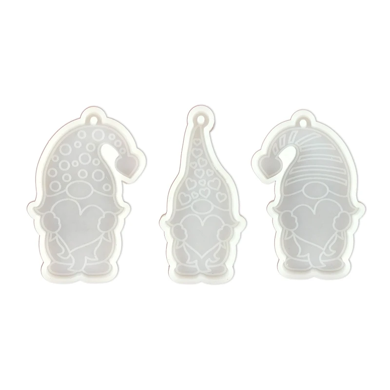 Silicone Mold for DIY Keychain Necklace Epoxy Resin Jewellery Making K3KF