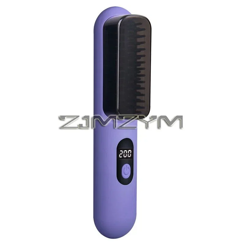 Peine alisador recargable portátil de iones negativos, cuidado del cabello suave, inalámbrico, herramientas de peluquería