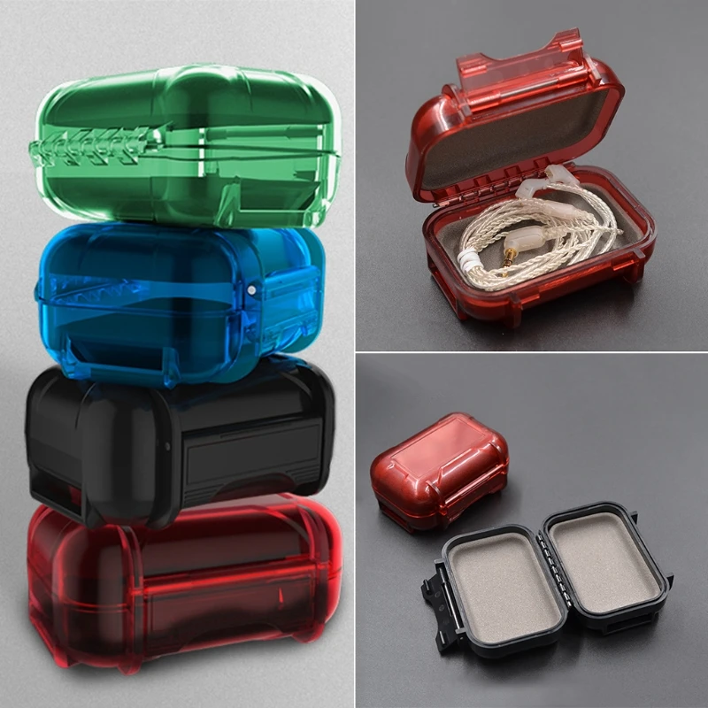 for KZ ABS Resin Hard Storage Box Protective for Case for Wireless Earphone In-Ear Monitor Eartip Durable Earphone Cases