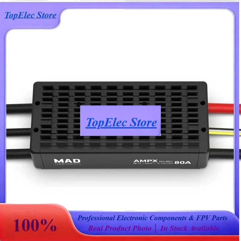 TopEsMAD AMPX 80A ESC 5-14S V2.0 Brushless Speed Controller With DroneCAN CyphalCAN BEC For VTOL Fixed Wing Multirotor Drone