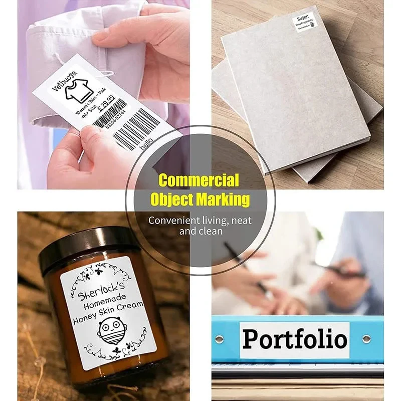 Niimbot 1Roll B1 White Sticker Waterproof Paper Adhesive Label White Anti-Oil For B1 B21 Mini Portable Thermal Printer Tape