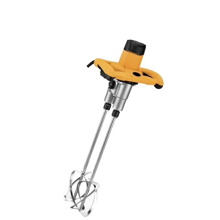 Industrial Grade Electric Mixer for Paint Latex Cement Ash Meat Concrete Putty Powder Paint Latex Machine Dual Mixing Rods