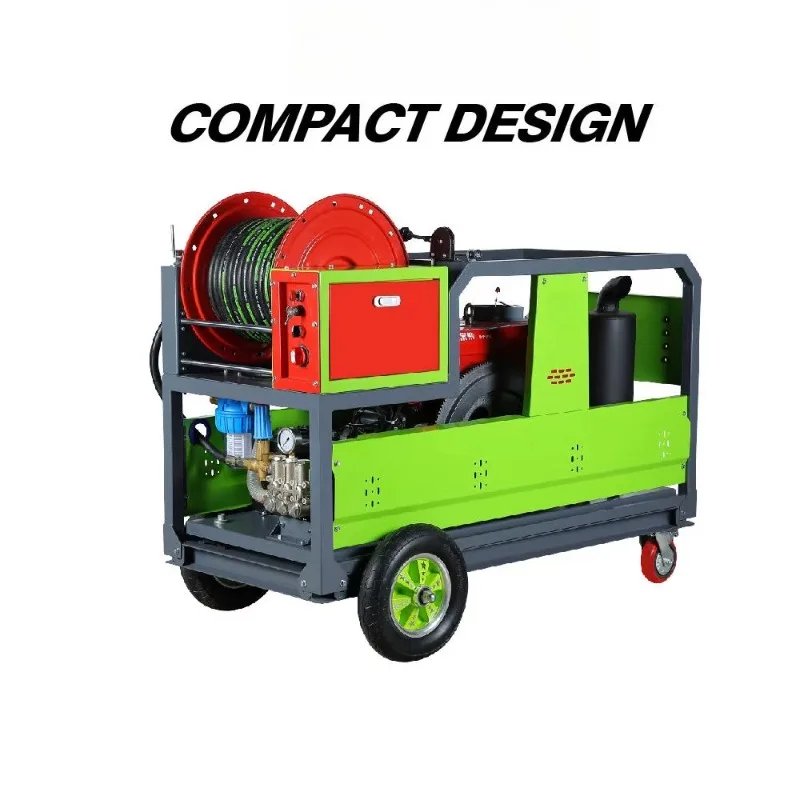 150 Bar High Pressure Washers Sewer and Drain Pipe Cleaning Washer Water Jet Dredging Machine