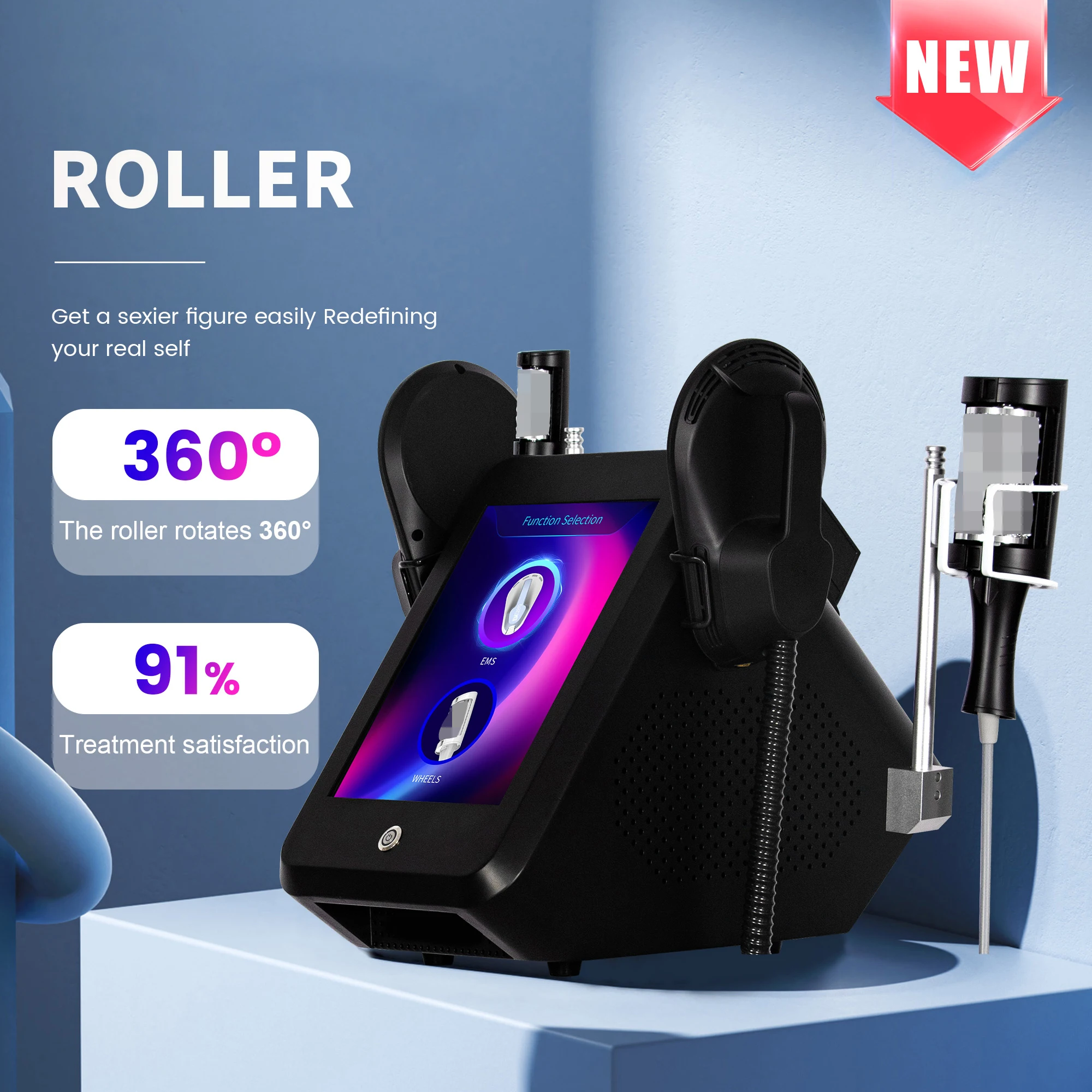 

Portable 2in1 Body Slimming Muscle Building Roller Therapy Inner Roller Cellulite Massage Muscle Body Sculpt Machine