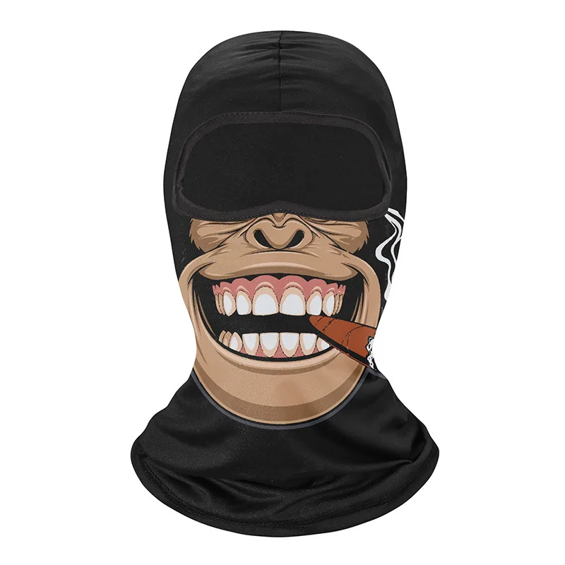 Dry Quick Balaclava Novelty Men's Full Face Shield Cover Elastic Cycling Hood Cap Women Ski Mask Windproof Neck Warmer Headgear