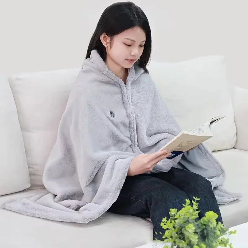 Xiaomi cobertor de aquecimento elétrico xale macio 3 engrenagens temporizador aquecimento para escritório nap inverno xale cobertor aquecimento carregamento usb