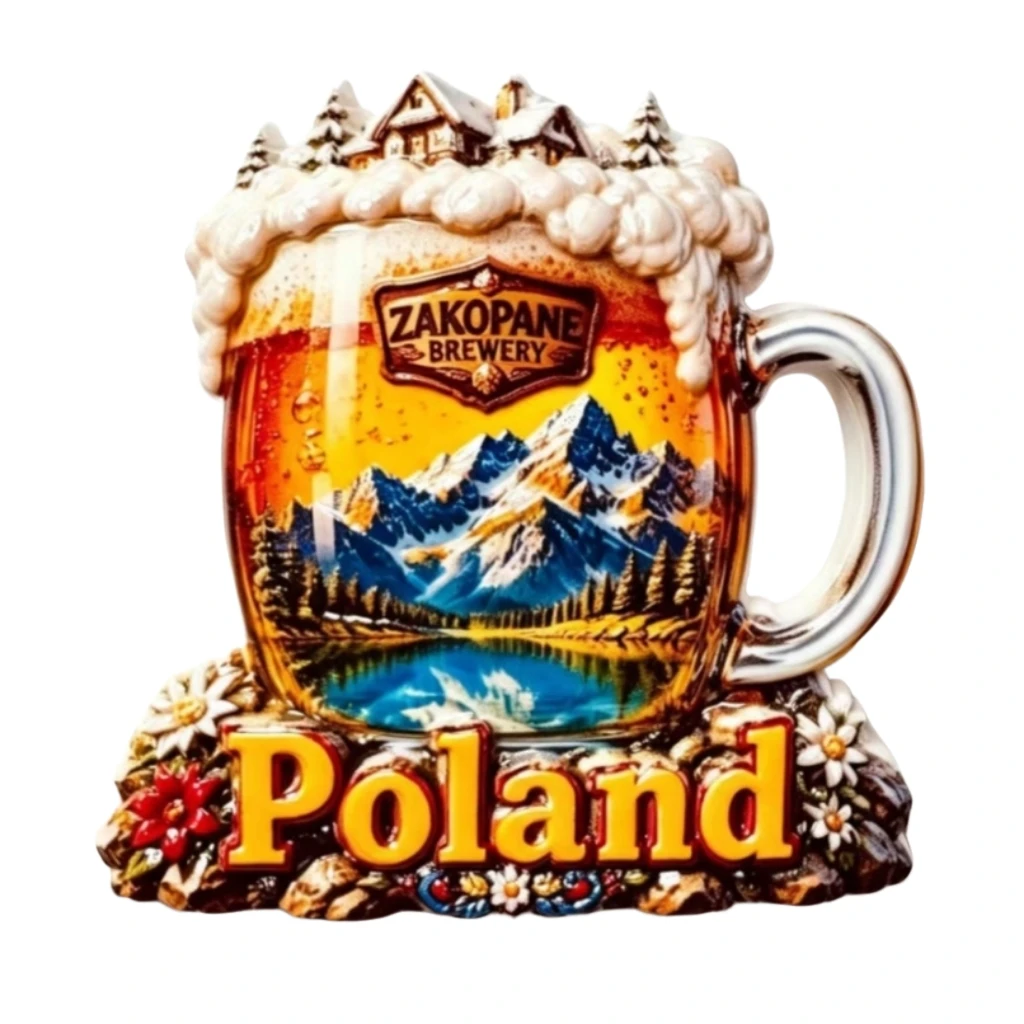 Europe Poland 3D Fridge Magnets Tourism Souvenir Refrigerator Magnets Sticker