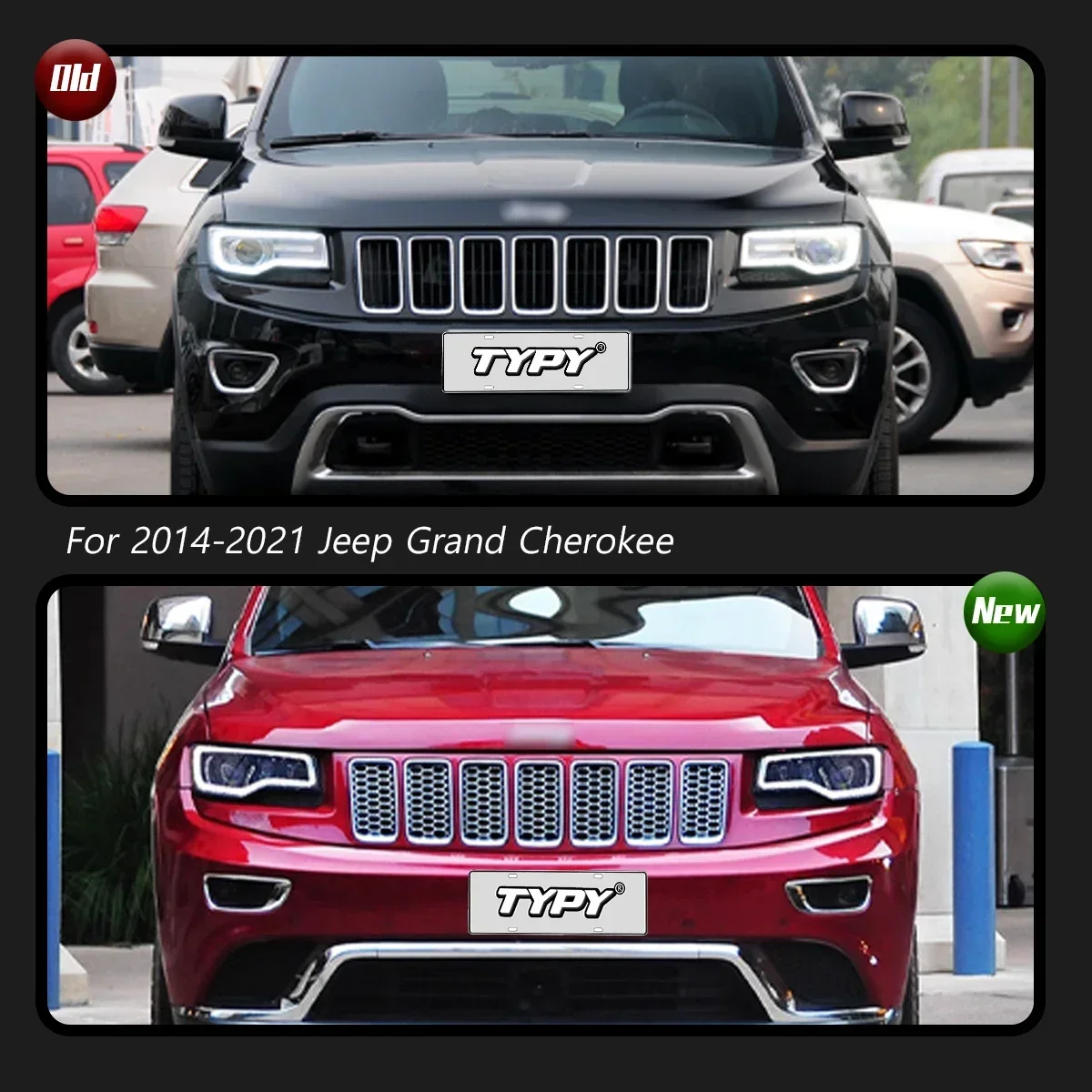 

Стайлинг автомобиля в сборе для фар Jeep Grand Cherokee 2014-2021, обновление, модифицированная на НОВЫЕ динамические светодиодные фары Trun