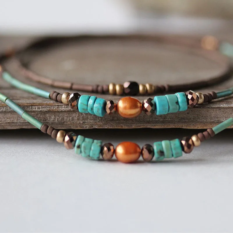 Turquoise Pearl Lanyard Eyeglass Chain Lanyard