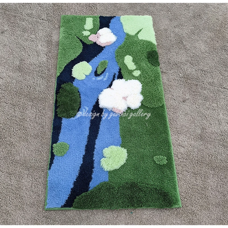 GUVINCI The Song Of Seasons Inspired Art Carpet Super Soft Plush Area Rugs Non-Slip Doormats Bath Mat 70x140cm Spring Sense