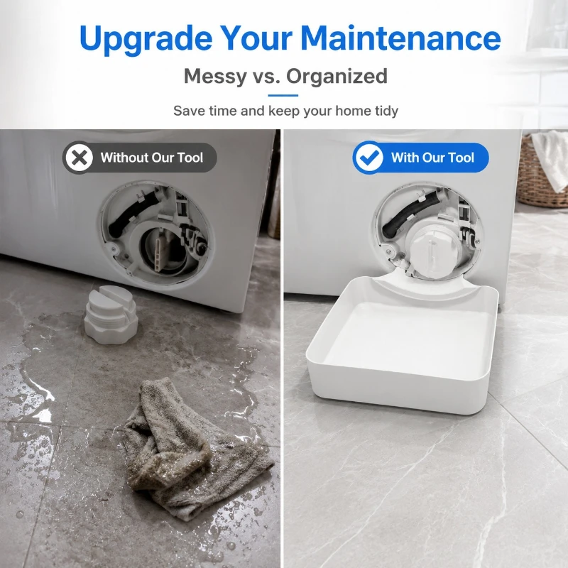 High quality Washing Machine Drain Tray Water Catch Box Leak Proof Pan For Drum Washer Floor Protection