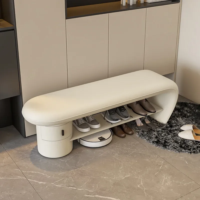 Storage Shoe Rack Bench Entrance House Entrance Hall Shelves Sneakers Shoe Rack With Drawers Storage Living Room Furniture