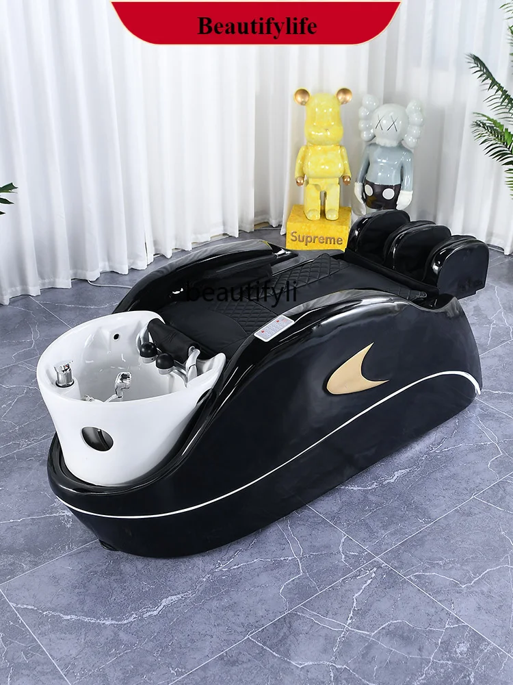 

Automatic Intelligent Electric Massage Shampoo Bed High-End Lying Completely Hair Salon Water Circulation Head Therapy Bed