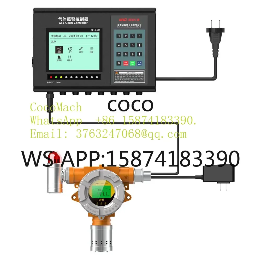 GRI-9106-P-VOC Fixed VOC Gas Detector With RS485 4-20mA Output PID Sensor VOCs Monitoring Equipment