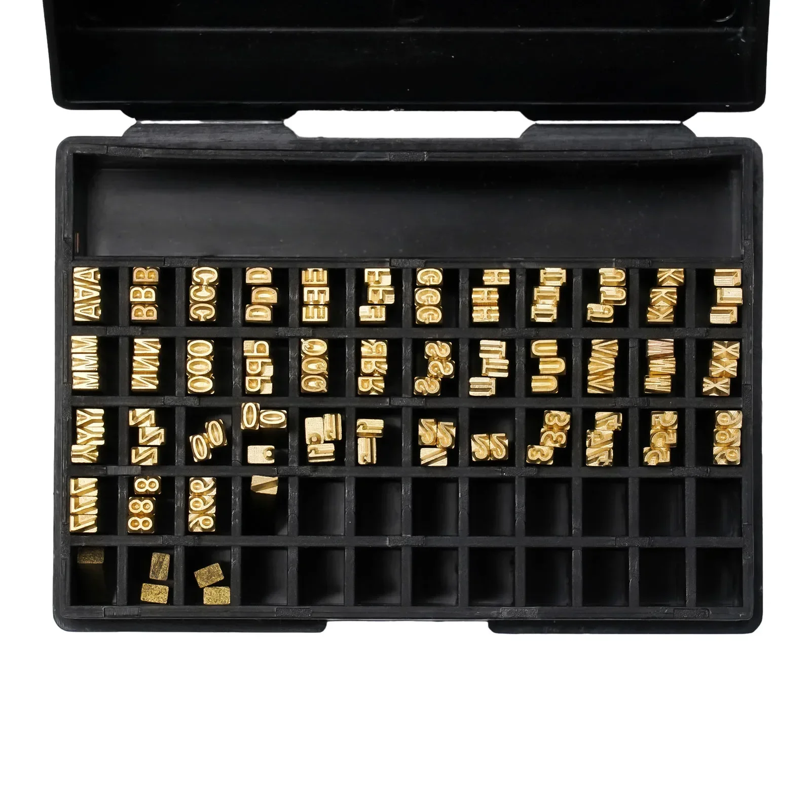 1 Set 120 pezzi 2*3*15cm per etichettatrice Hot Stamp Word Grain Copper Letter Coding Machine per HP-241 DY-8 Hot Stamp Parts