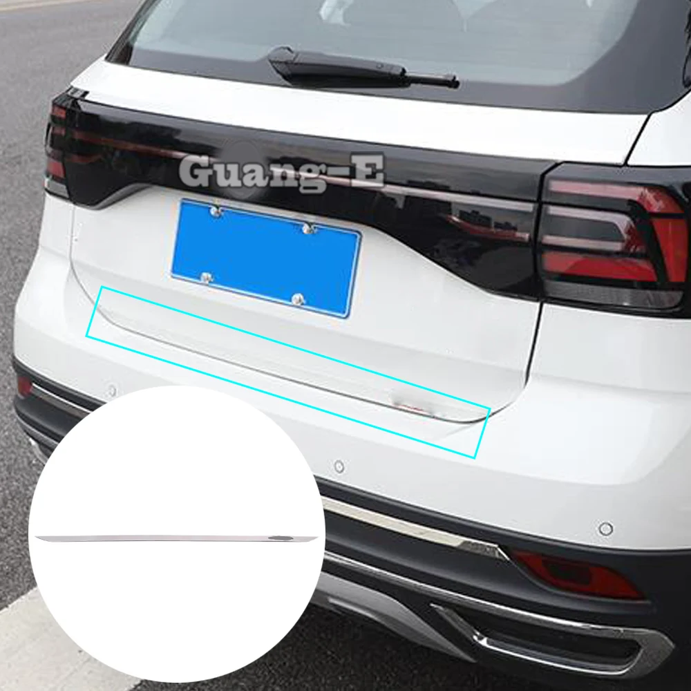 

Stainless Steel Rear Tail Door Bottom Tailgate Trunk Lid Gate Frame For Volkswagen VW T-cross Tcross 2019 2020 2021 2022 2023