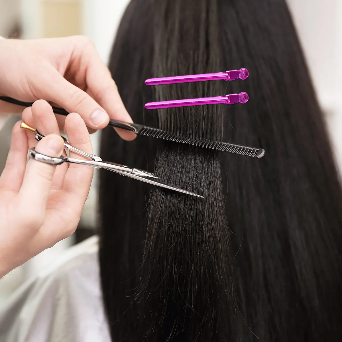 

12pcs Stainless Hair Clips for Women Tight Pins Duckbill Fasteners Haircut Tools Wedding Duckbill Hairpin Accessories