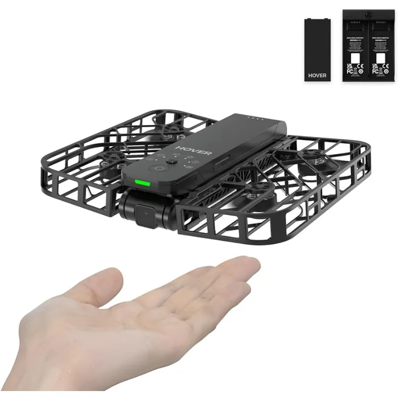 Self-Flying Camera, Pocket-Sized Drone HDR Video Capture, Palm Takeoff, Intelligent Flight Paths, Follow-Me Mode,Foldable Camera