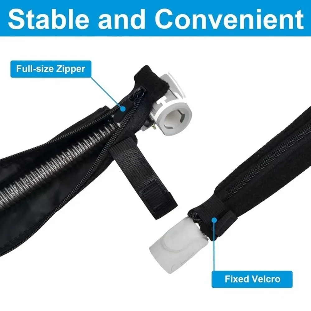 New 1.8M Length Hose Cover Soft Fabric Breathable Thermal Insulation Sleeve Thermal Insulation Respirator Tube Sleeve