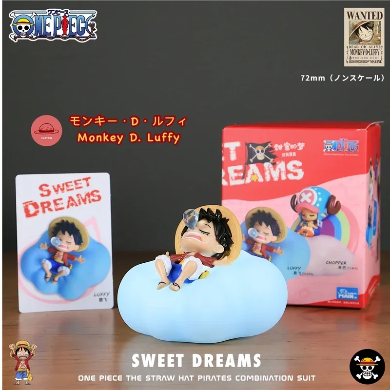 ONE PIECE Sweet Dream Night Light Series Ungeöffnete Box Ruffy Zorro Anime Peripherie Modell Display Action Figur Überraschung Geschenk