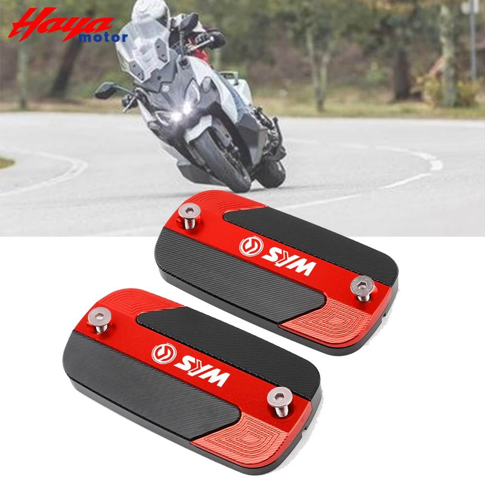 

2020 Motorcycle CNC Aluminum Front Brake Reservoir Fluid Tank Oil Cup Cover For SYM MAXSYM TL 500 Maxsym TL500 Accessories