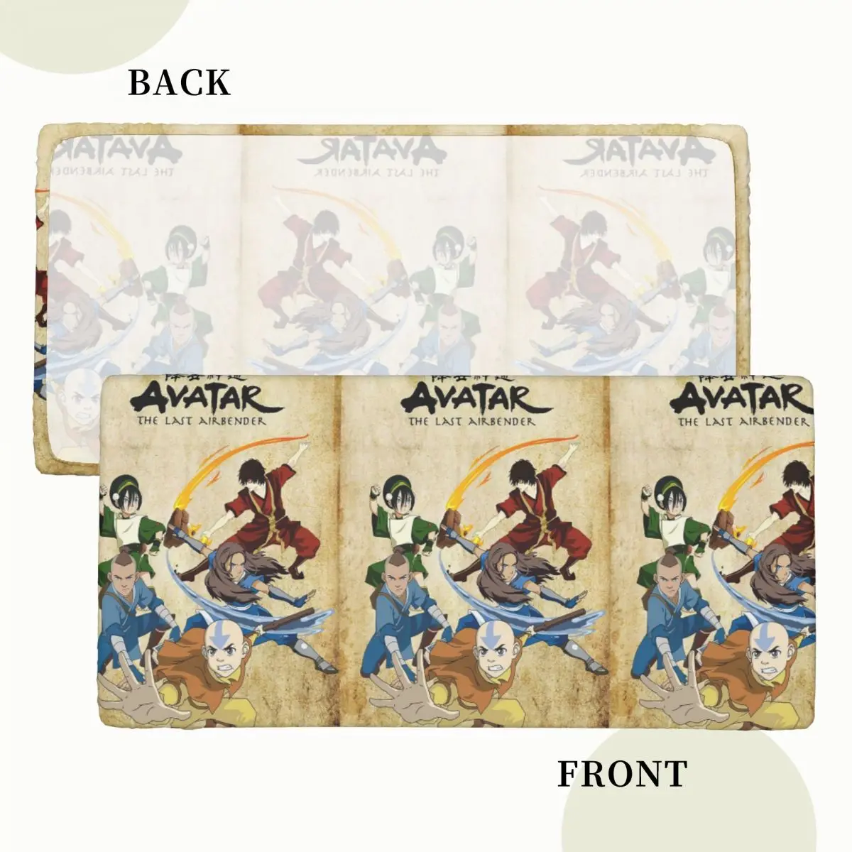 Avatar The Last Airdobladora Cartoon Custom Rectangular Tablecloth Oilproof Table Cover for Dining Events Table Cloth
