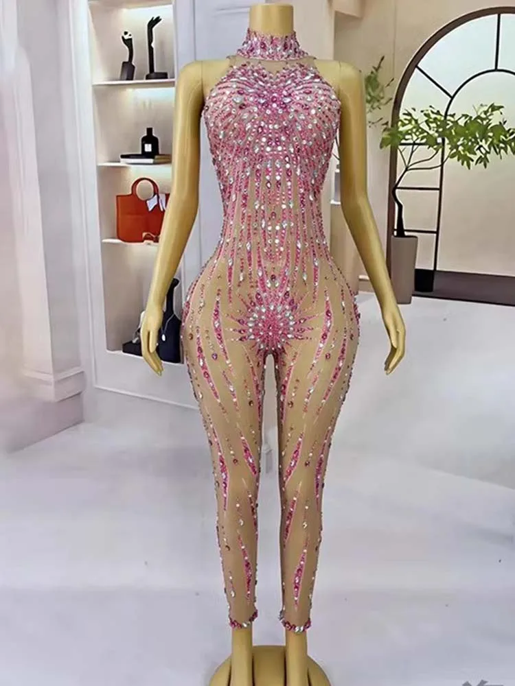 Wysokiej jakości seksowny elastyczny kombinezon z gorącym tłoczonym wzorem 2025 Nowa moda niestandardowa odzież damska