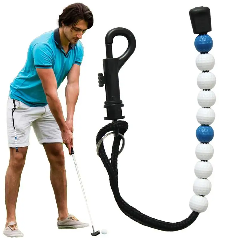 Golf Beads Counter Golf Score Count Beads Golf Counter Score Counter With Clips Score Beads For Golf Bag For Easy Access