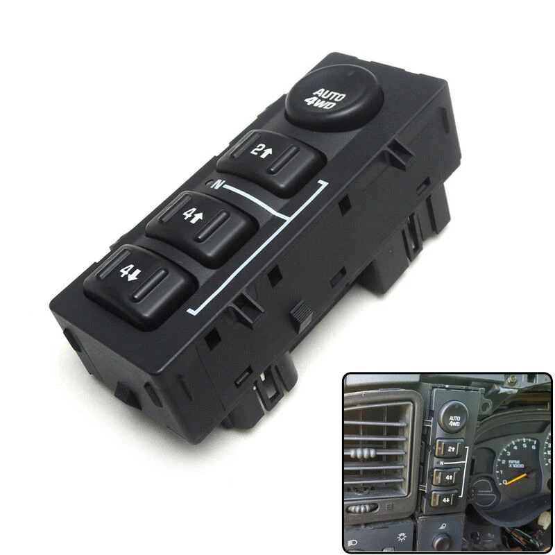 Interruptor Selector de tracción de cuatro ruedas 4WD para Chevy Tahoe Silverado 2003-07 15136039