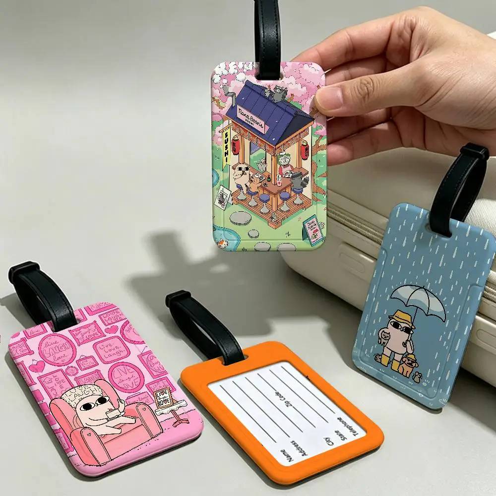 K-Ketnipz Universal PVC Luggage Tag Anti lost With Information Card Suitcase Backpack Identification Label