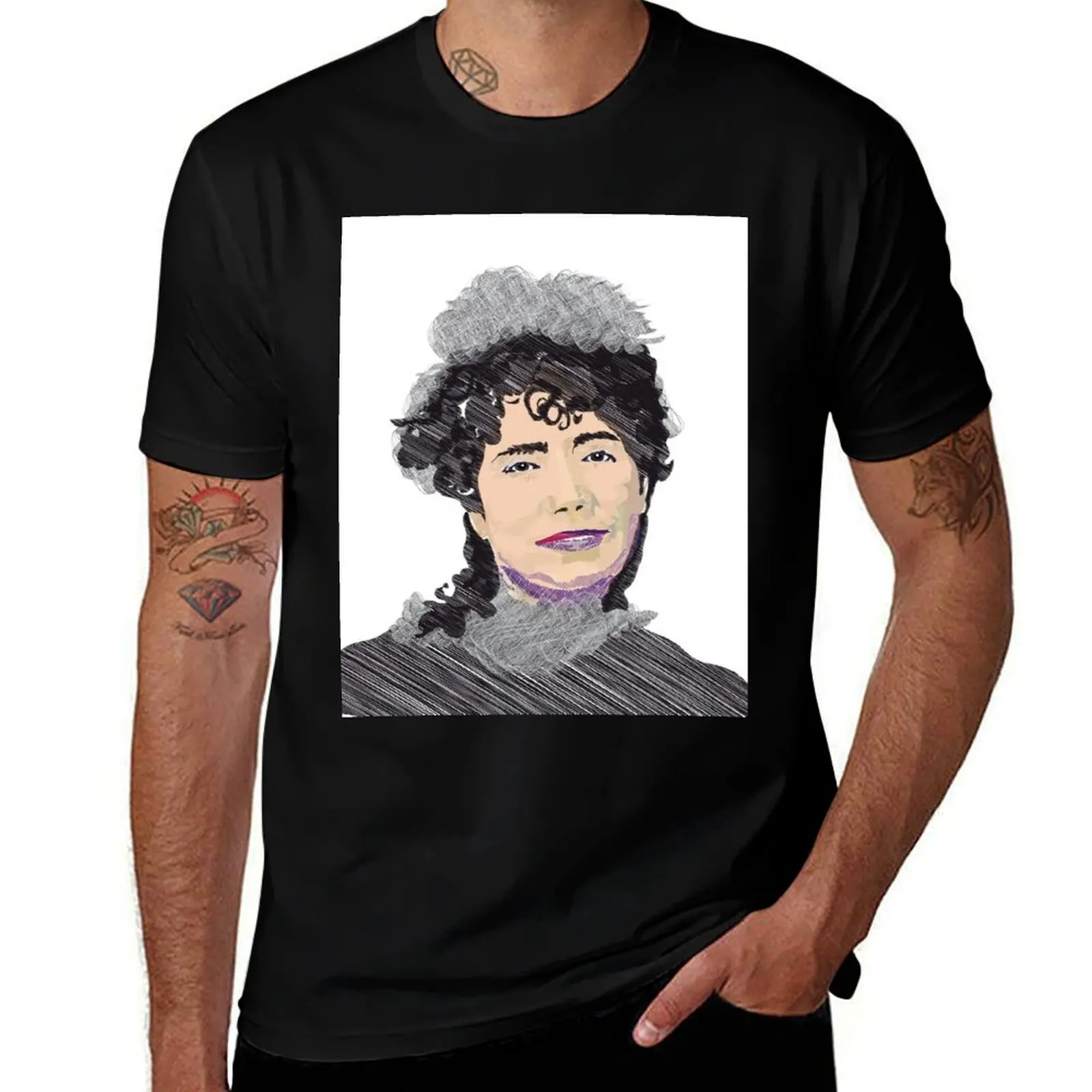 Rosalía de Castro T-Shirt Breathable Workout Short Sleeve Top T-Shirt