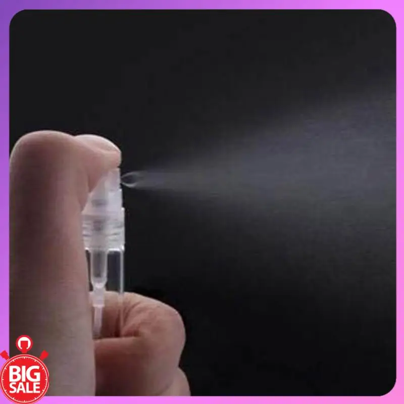 صفقة كبيرة 100 قطعة 3 مللي زجاجة رذاذ صغيرة مستحضرات التجميل التعبئة رذاذ زجاجات عطر التفتيت رذاذ السائل الحاويات للسفر
