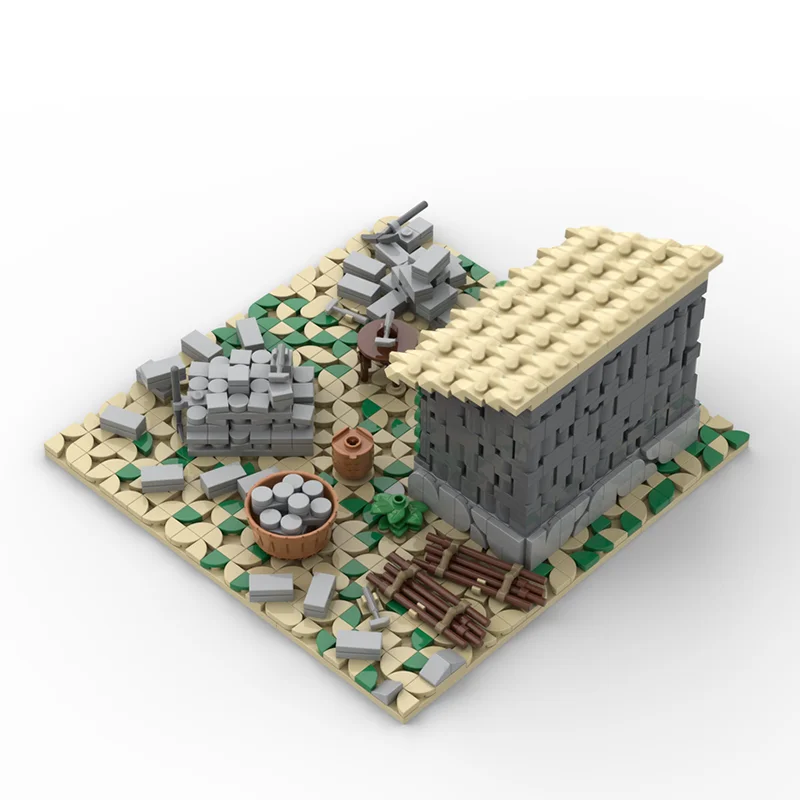 Game Model Moc Building Blocks Age of Empires - Mining Camp (Native American) Model Technology Bricks DIY Assembly Holiday Toys