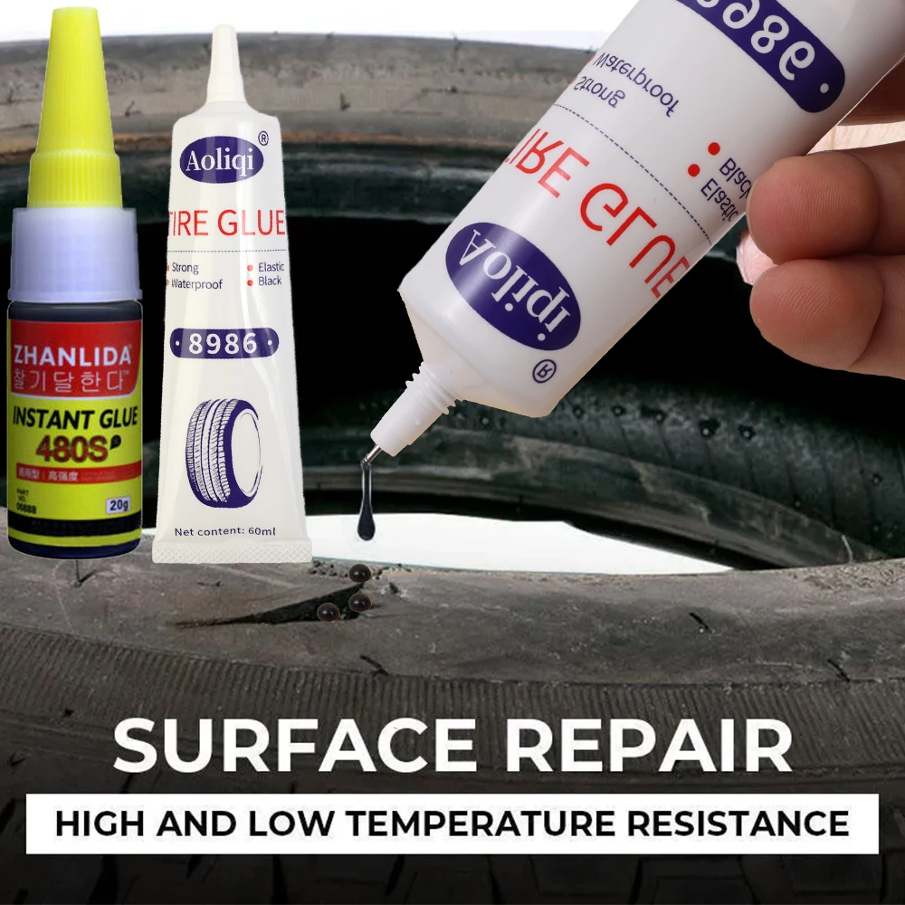 

Tire Repair Black Glue Motorcycle Bike Tyre Inner Tube Puncture Repair Tire Patching Glues Tool Auto Repair Tools Accessories