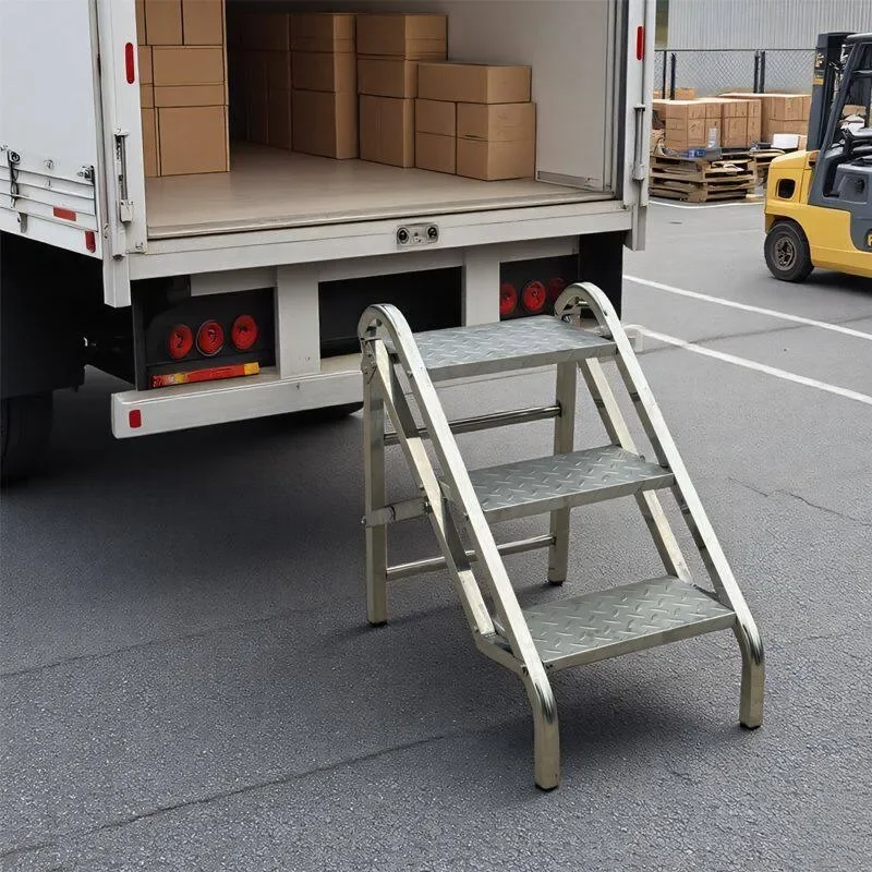 Truck up and down stairs Stainless steel folding ladder Industrial grade step table Ladder Multifunctional ladder Climbing stair
