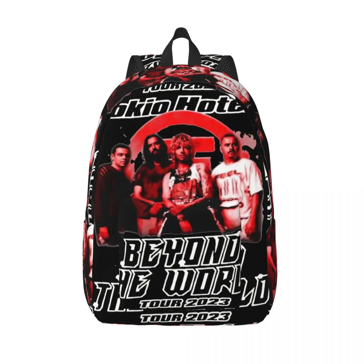 

Tokio Hotel Rock Casual Backpack Outdoor High School Work BillKaulitz Daypack for Men Women Laptop Computer Shoulder Bag