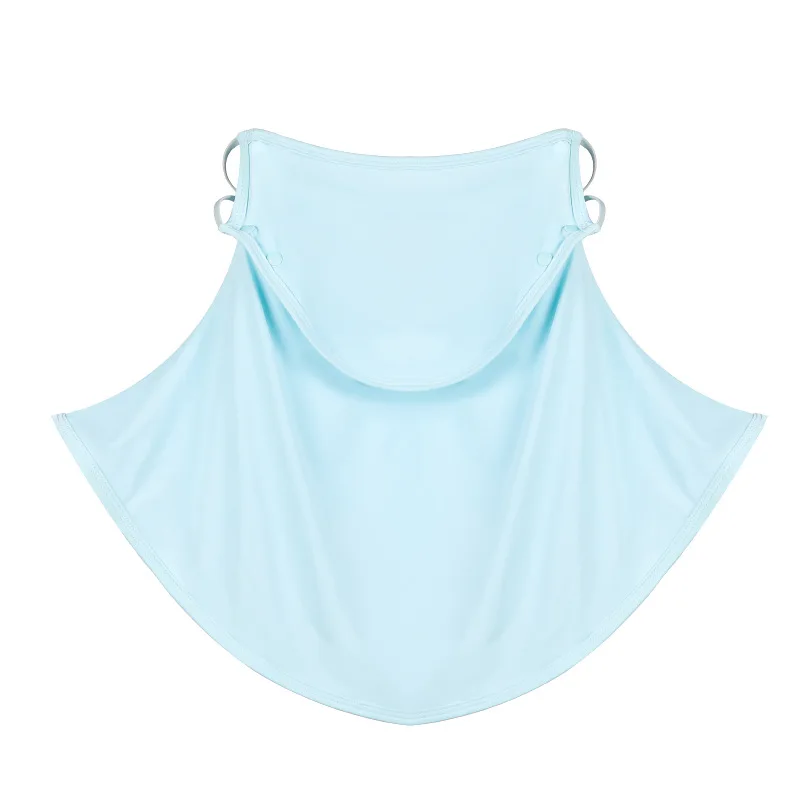 

New Solid Color Ice Silk Mask UV Protection Sun Protection Mask Summer Face Scarves Sun Proof Breathable Windproof Bib