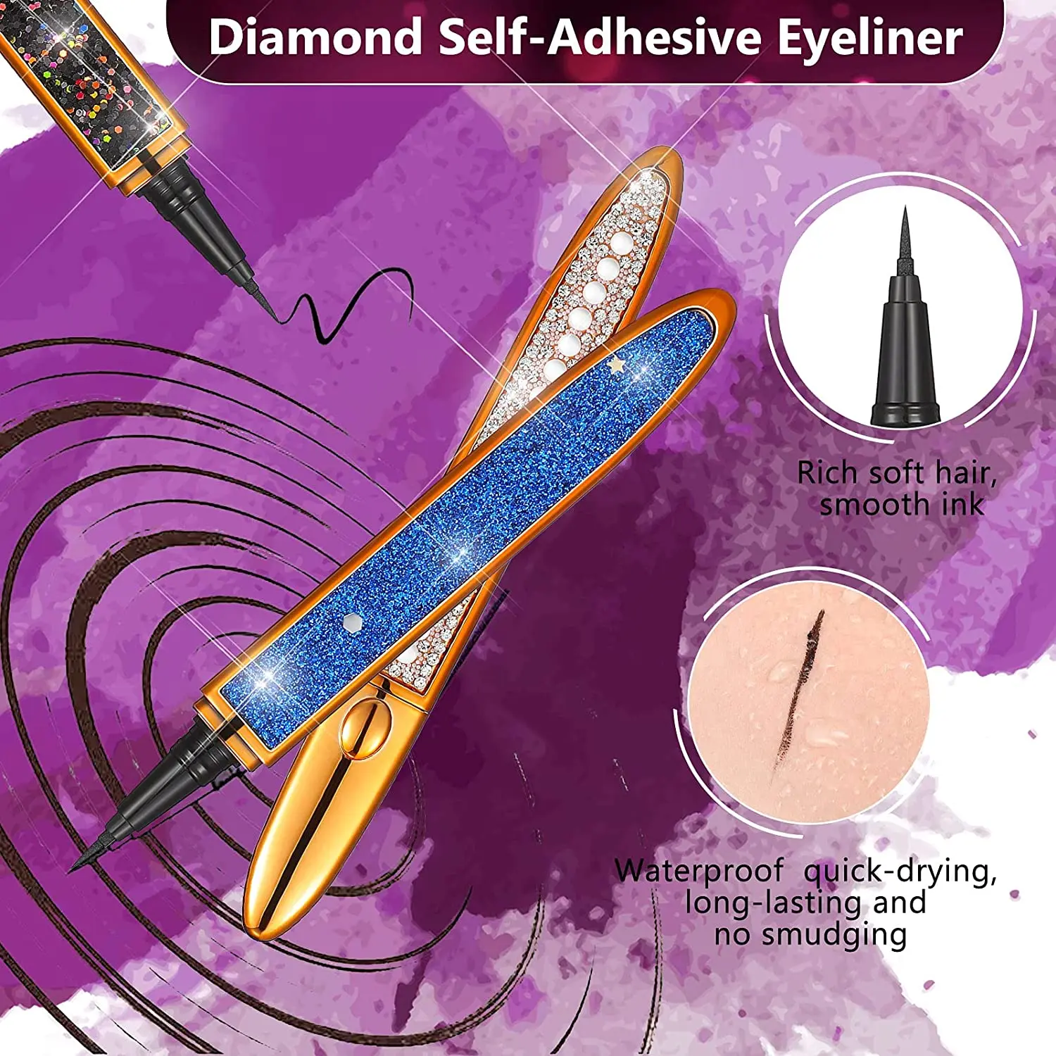 Magie eyeliner Kleber-kostenlose self-adhesive wimpern Kleber Multi-zweck flüssigkeit wimpern, dass tut schönheit make-up-tools lidschatten