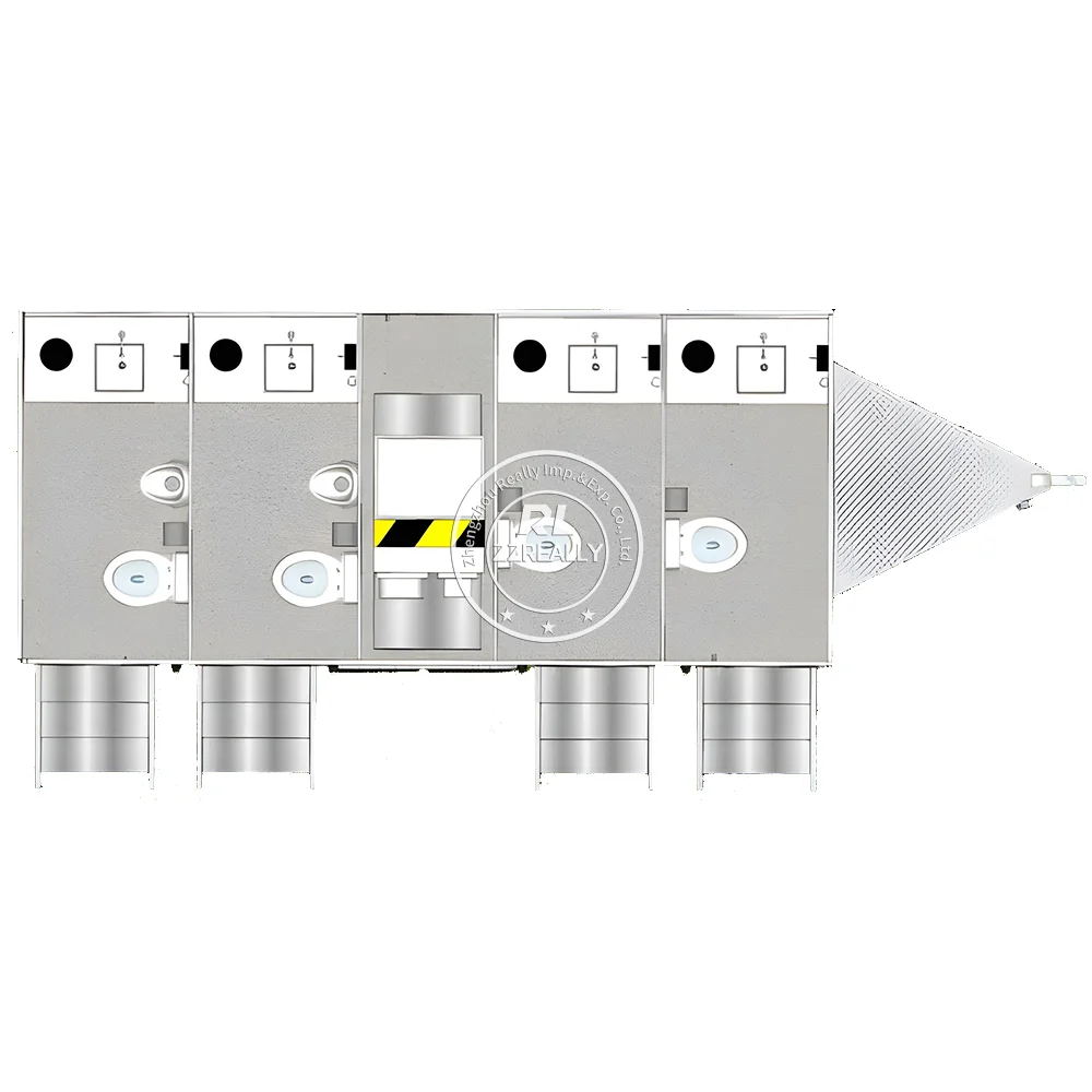 الحمامات المتنقلة مقطورة بيع المراحيض الفاخرة المؤقتة التخييم المحمولة مع المرحاض المرحاض المحمولة