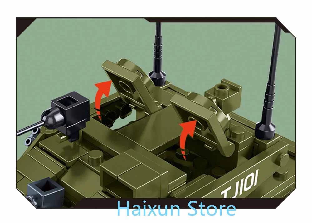 Sluban 183 pièces armée char de combat principal modèle blocs de construction militaire MBT briques jouets éducatifs pour les enfants
